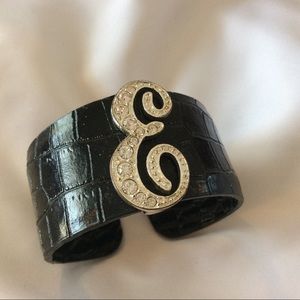 Black cuff bracelet